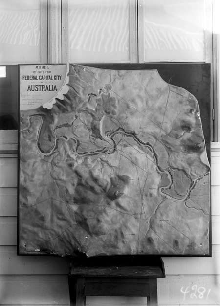 Topographical model of Canberra City site