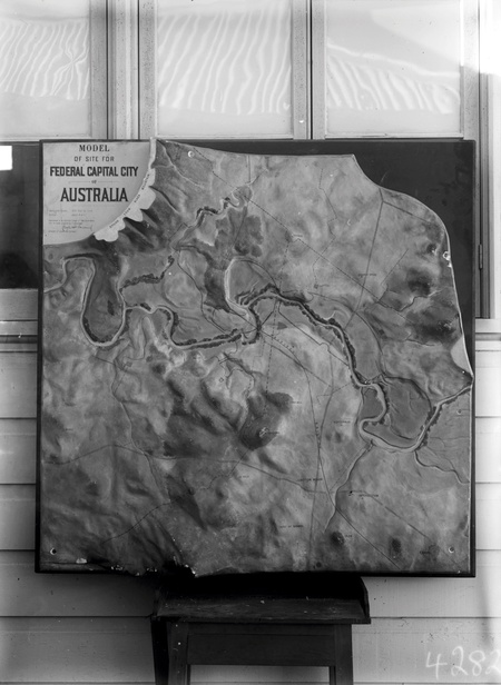 Topographical model of Canberra City site