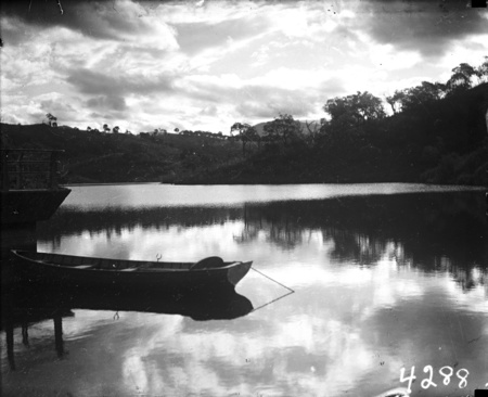Caretekers boat on Cotter Dam.