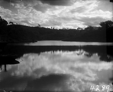 Caretekers boat on Cotter Dam.