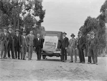 Tour by the Master Builders Association and their transport.