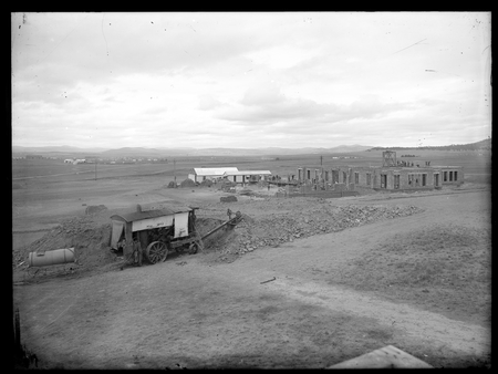 Keystone steam shovel excavating foundations. Probably East Block.