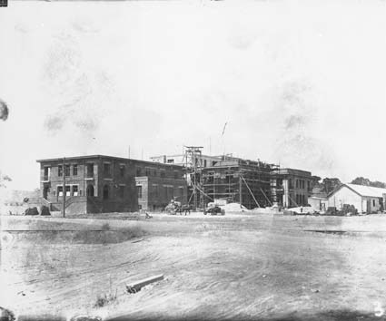 East Block - North-east aspect, under construction