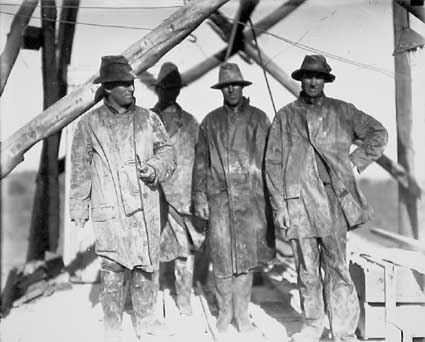 Sewerage excavation workmen
