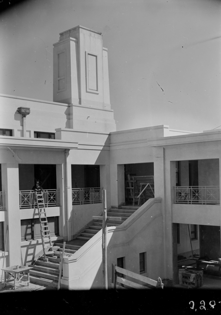Parliament House. Back stairs and interior.	