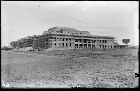 Parliament House under construction, view from the west.