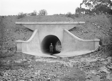Embankment with storm water drain