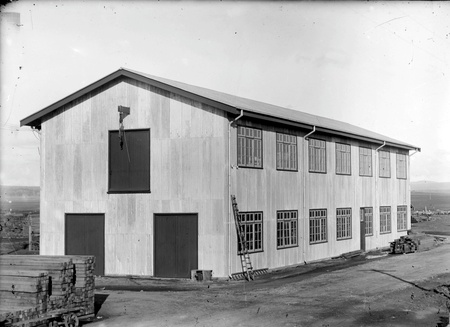 Outside the carpenters shop at Kingston Power Station
