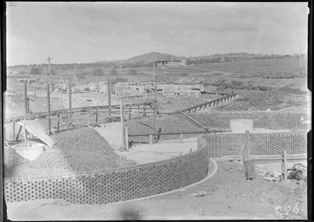 Weston Creek Sewerage Treatment Works - trickling filter system.