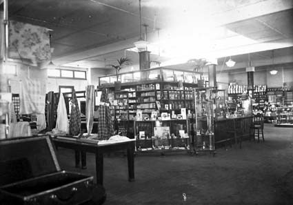 Interior of J B Young's store at Kingston