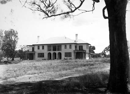 Prime Ministers Lodge under construction (northerly aspect)