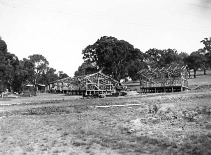 Cottages under construction at Westlake