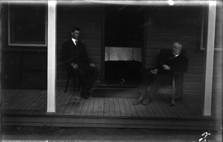 Verandah with two seated figures