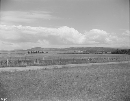 St Johns Church and Parliament House from Braddon (Limestone Avenue, the old Yass Road).