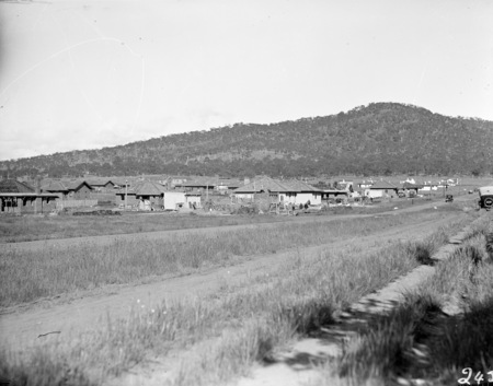 Mount Ainslie from Braddon (Donaldson Street) showing houses under construction