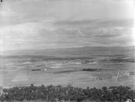 Panorama from Mount Ainslie, looking towards Civic.