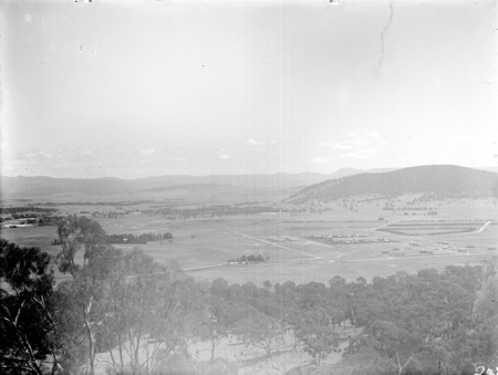 Panorama from Mount Ainslie looking towards Black Mountain.