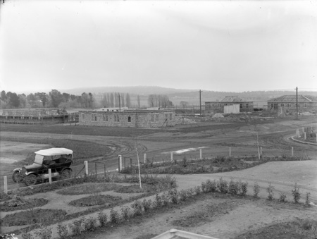 Gorman House, Ainslie Avenue, Reid, under construction. Viewed from Batman Street.