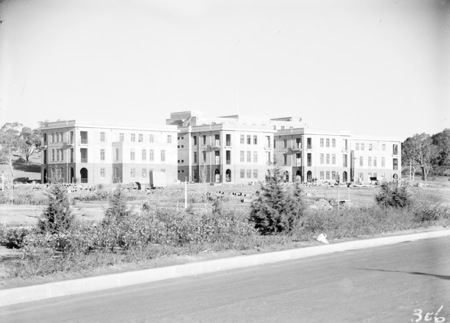 West Block from Commonwealth Avenue approaching completion.