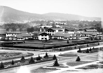 Commonwealth Avenue and Hotel Canberra from West block