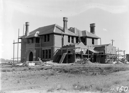 St Andrews House for Presbyterian Church under construction, State Circle, Forrest.