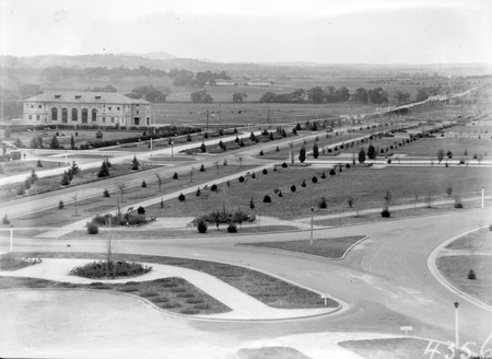 Albert Hall and Commonwealth Avenue from West Block.