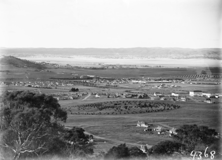 View from Reid Hill over Manuka and Kingston to Duntroon.