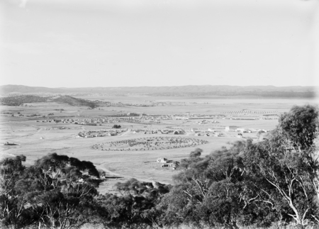 View from Reid Hill over Manuka and Kingston to Duntroon.