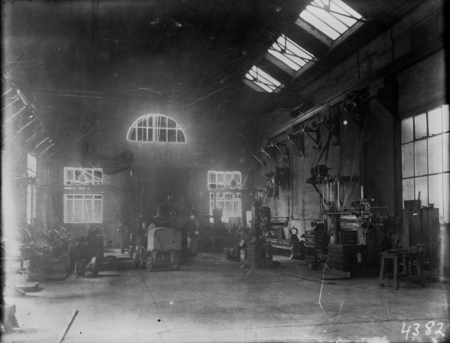 Machine shop with Machine tools, Kingston Power Station.