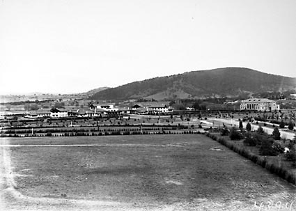 Hotel Canberra and Albert Hall from Parliament House