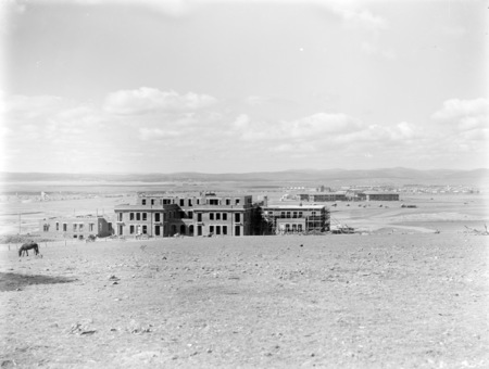 East Block from rear showing Hotel Kurrajong and early Eastlake development.