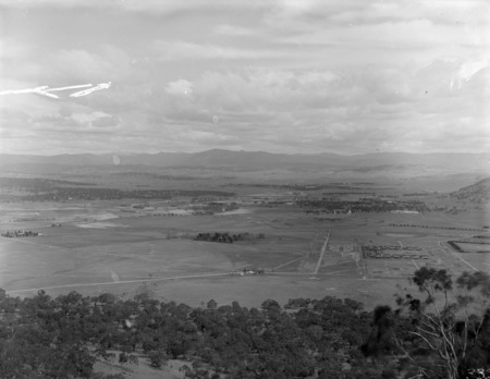 Panorama from Mount Ainslie toward Civic.