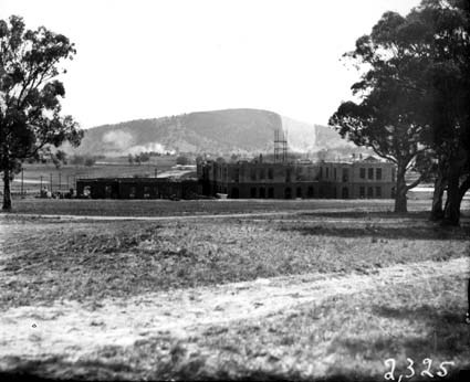 East Block under construction