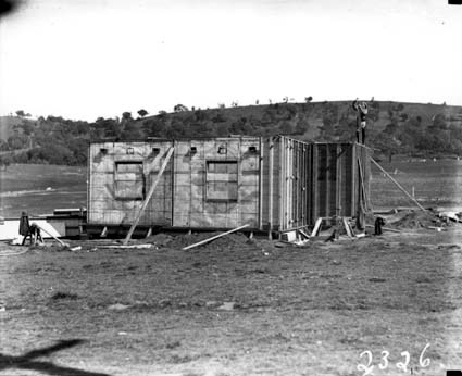 Unidentified small concrete building