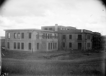East Block under construction, from the rear.