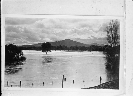 Copy of photograph of flood waters.