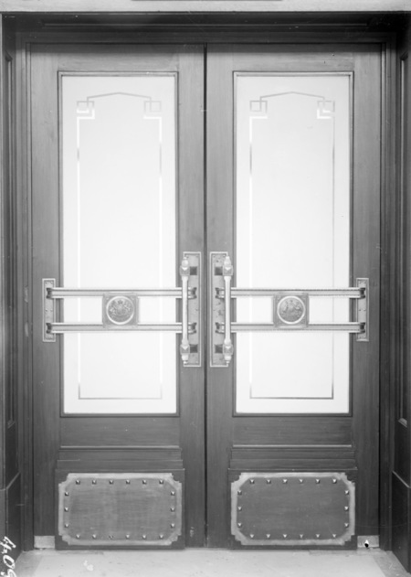 Chamber doors in Parliament House.