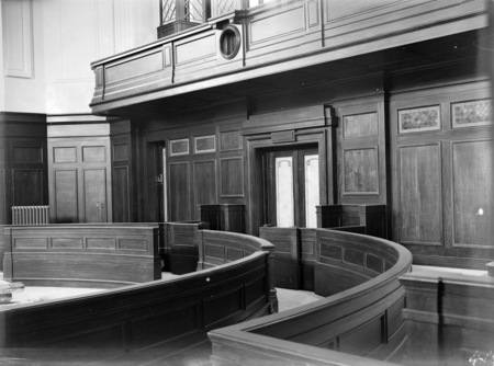  Entrance doors and interior of the House of Representatives Chamber at Parliament House.