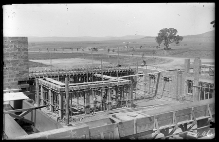 Parliament House. House of Representatives under construction.