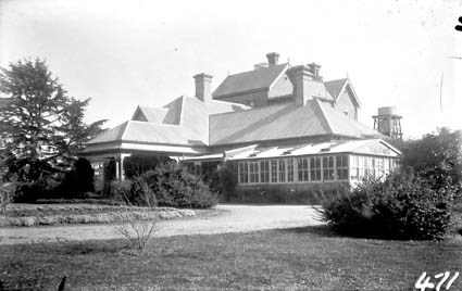 Government House from the north east, Govenor  General's residence. Yarralumla