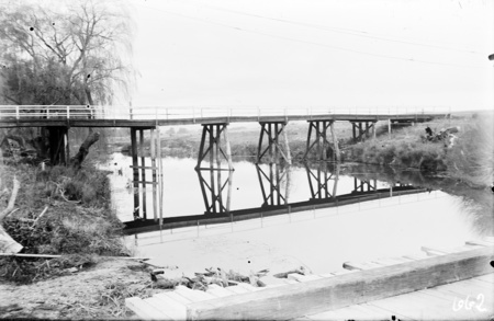 Temporary Bridge while Commonwealth Avenue Bridge was being rebuilt.