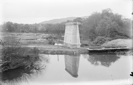 Pylon for rebuild of Commonwealth Avenue Bridge.