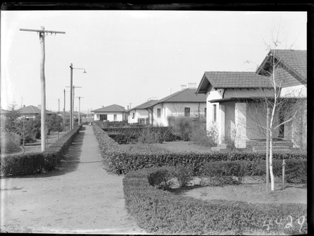 Street of cottages.