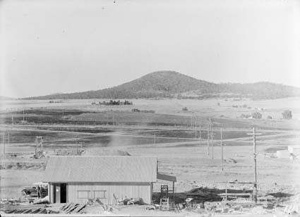 Mt Ainslie and St John's church from Parliament House, C1927