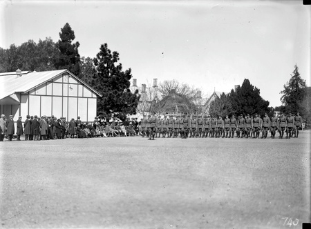 March Past of Duntroon cadets on Parade at Duntroon for Imperial Press Conference