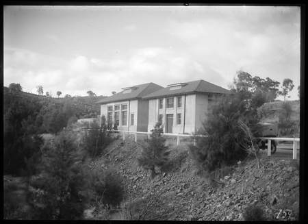 Cotter Pump House from Murrumbidgee River Bridge.