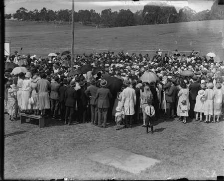 Part of the crowd at Acton racecourse.