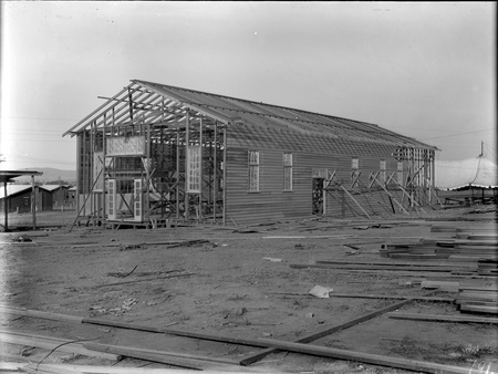 Causeway Hall walls being clad