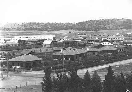 View from Kingston Power  Station  across Kingston and shops to south east