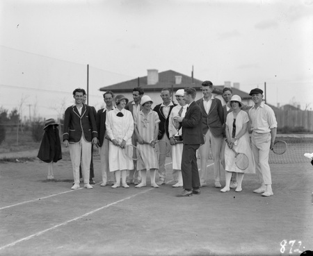 Tennis players at Kingston Courts, Eastlake.